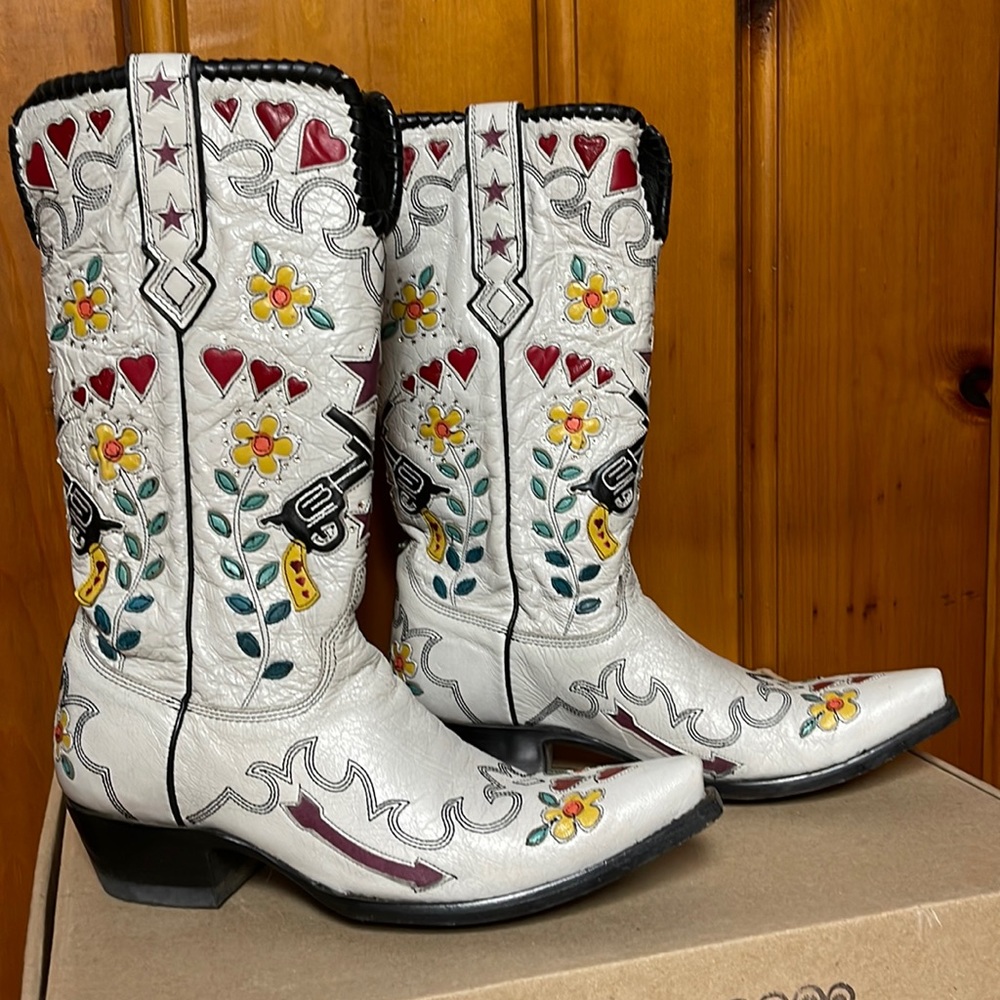Double D Ranchwear Cowgirl Bandit Boots, Sz 9